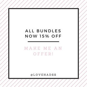 All bundles now 15% off!